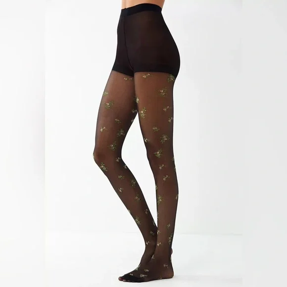 OUT FROM UNDER 2 PACK FASHION TIGHTS- NEW IN BOX SIZE M/L - Picture 6 of 11